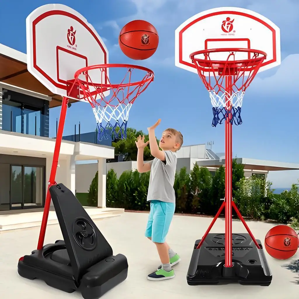 Adjustable height children's basketball hoop, removable, suitable for toddlers and teens, suitable for outdoor and indoor use