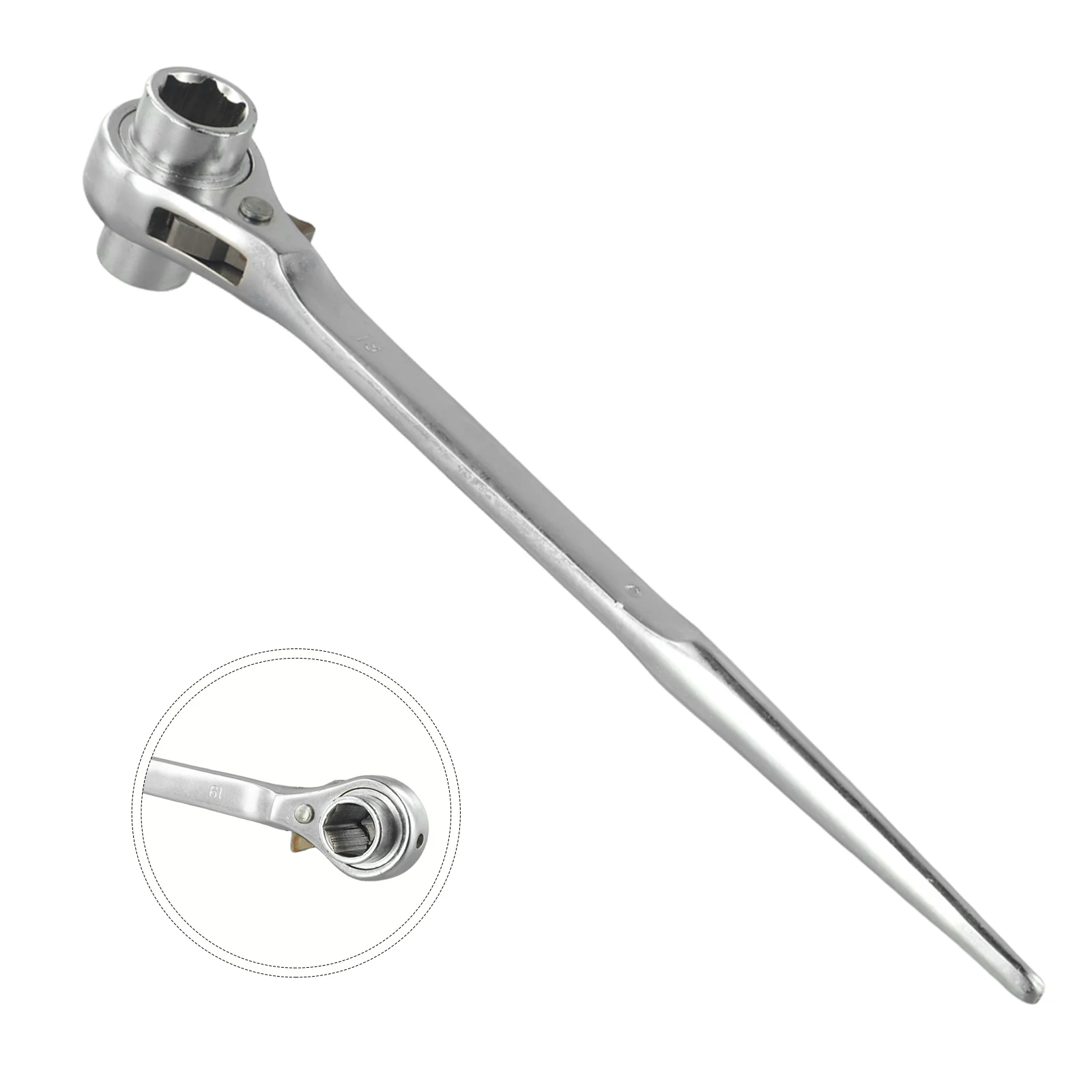 17-22mm Ratchet Wrench Two-way Plum Blossom Socket Quick-Combination Wrench End Socket Wrench Combination Hand Tool