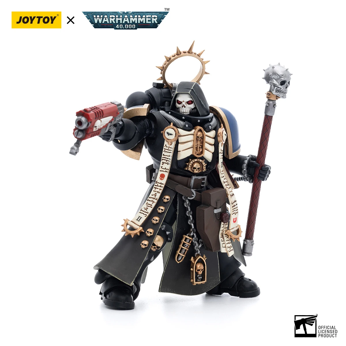 【JOYTOY】Warhammer 40K Ultramarines Primaris Chaplain Brother Varus 1/18 Action Figure Toy Collection view 2