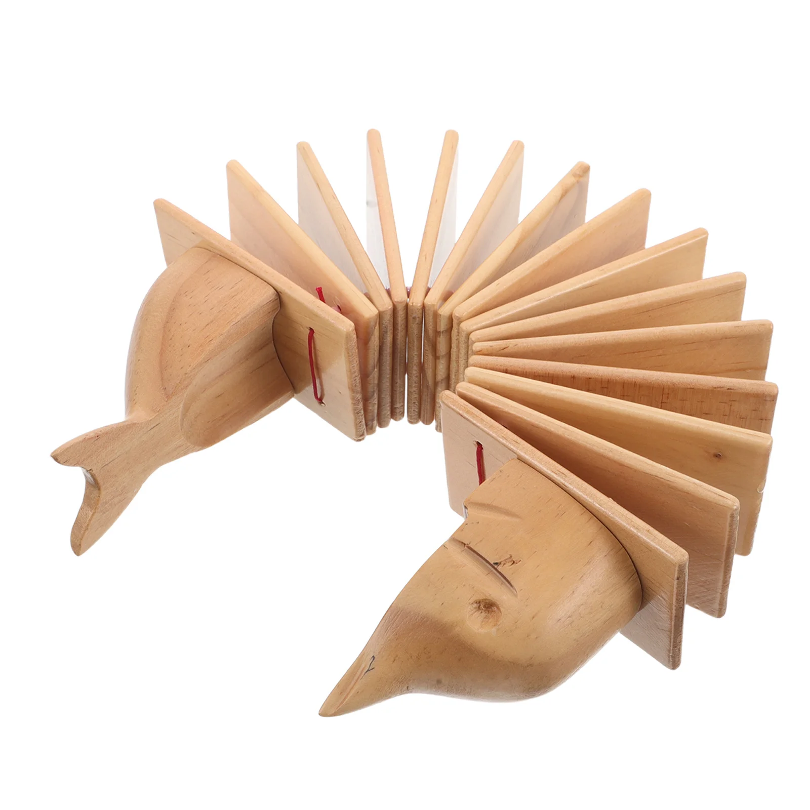

Dolphin Shaped Wooden Clapper Unique Design Smooth Finish Safe for Toddlers Preschool Musical Instruments Children Rhythm