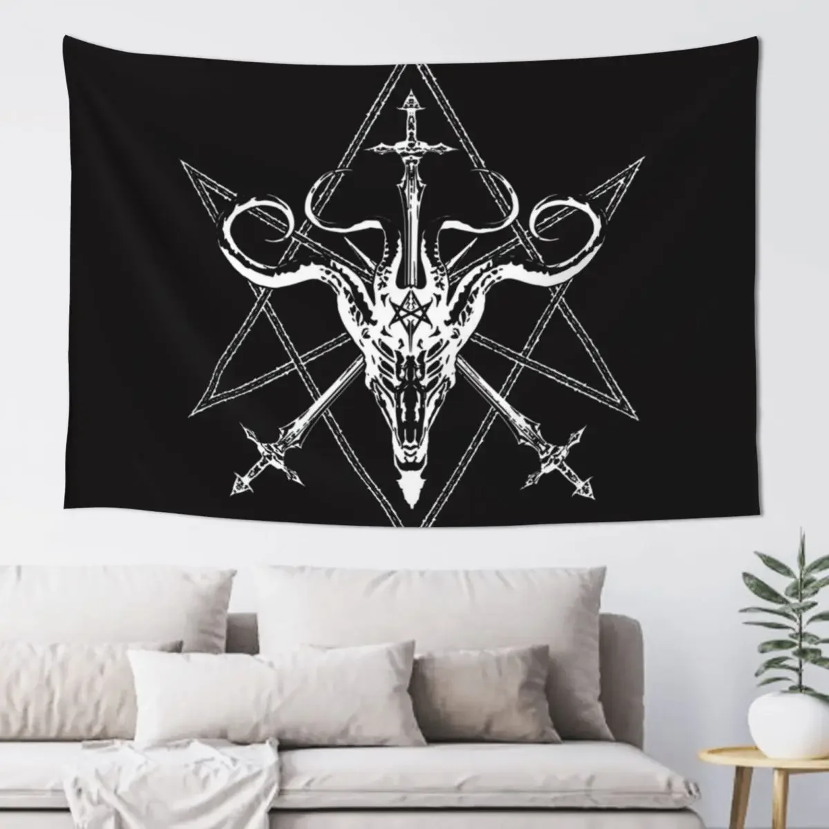 Hermetic Skull Tapestry Wallpapers Home Decor Room Decor Aesthetic Tapestry