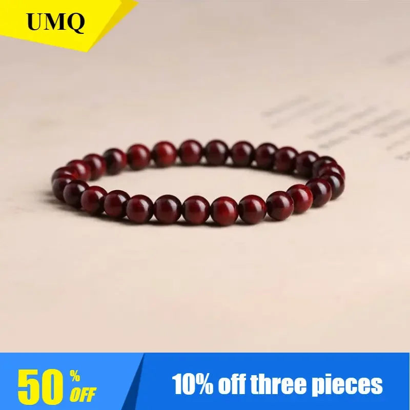 8/10/12mm Natural Diamond Santalinus Prayer Beads Sandalwood Beads Crafts Ethnic Style Bracelet Ornament Gifts for Men and Women