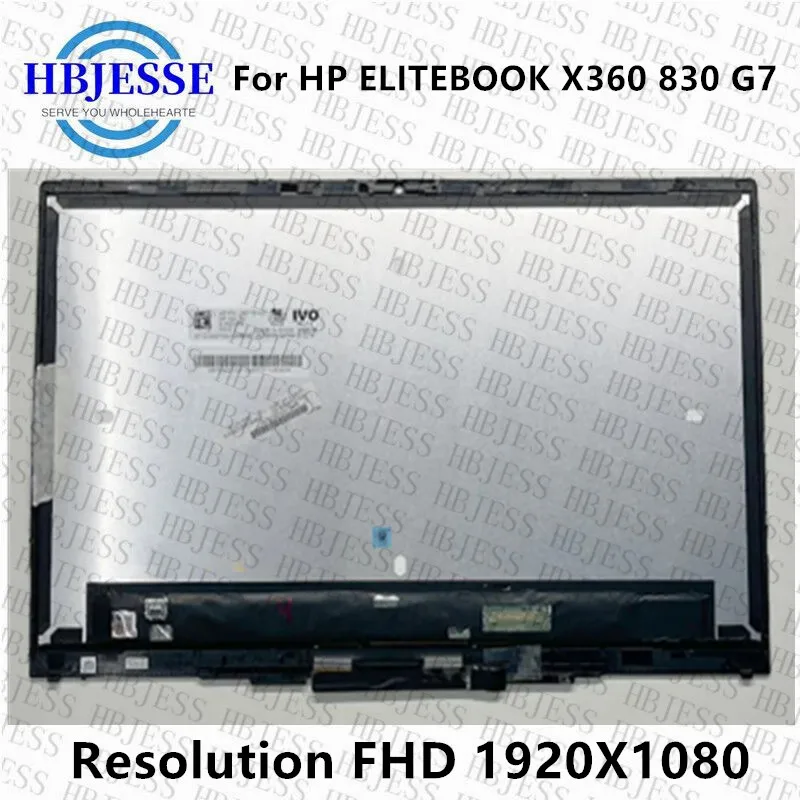 

Original 13.3" FHD IPS 1920*1080 For HP Elitebook X360 830 G7 G8 LCD Touch Screen Digitizer Repalcement Assembly With Frame