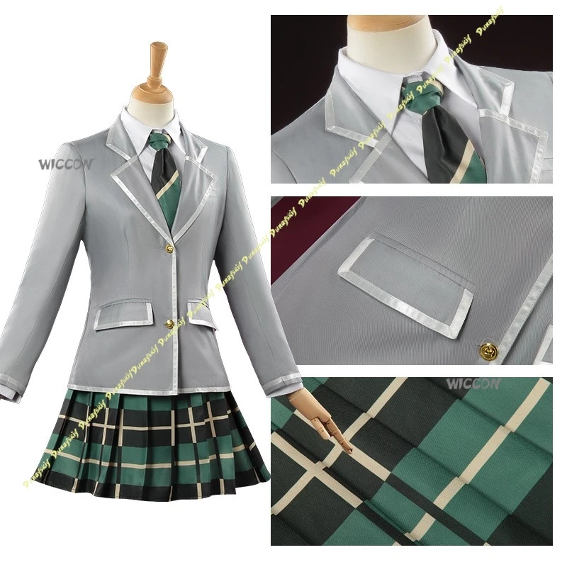أزياء أنيمي التأثيرية بانج دريم البدلة للفتيات ساكيكو توغاوا زي JK ملابس المدرسة معطف نسائي تنورة لوليتا عيد الميلاد والهالوين