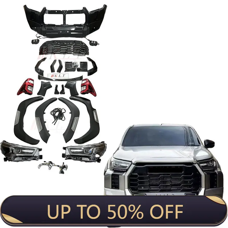 

KLT Pick Accessoire Car Bumper Body Kit for Hilux Revo Rocco 2016-2019 Upgrade to Tundra 2020 2021