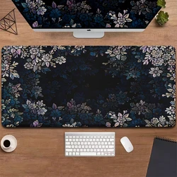 Plant Flower Large Mouse Pad Xxl 900x400 Gaming Accessories Desk Mat Mousepad Gamer Gaming Computer Mat Keyboard Extended Carpet