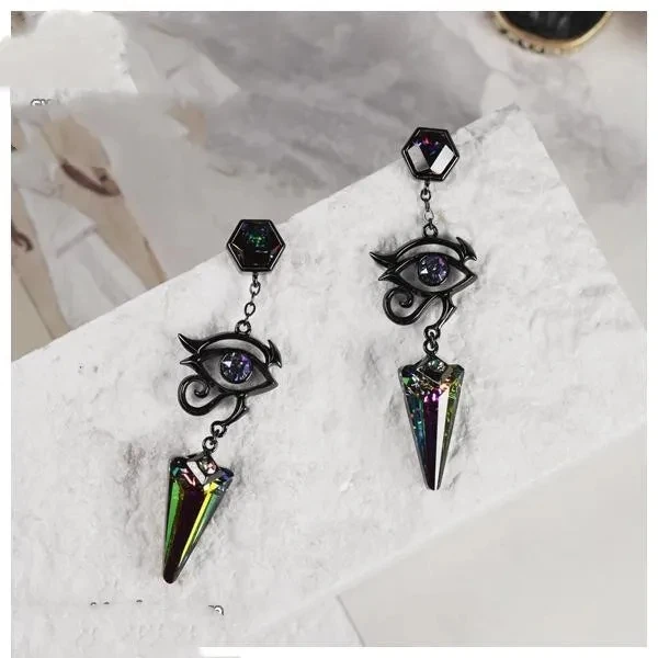 Three Color Options Available Free and Unrestrained Style Illusionary Zircon Inlaid Earrings Are Eye-catching and Charming Gifts