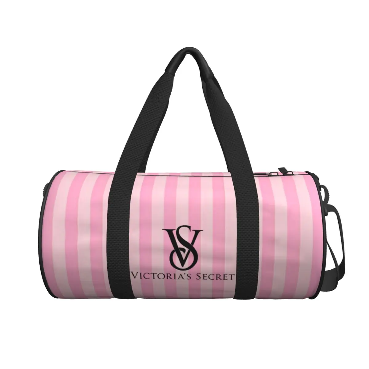 สีชมพู-Like-V-ictoria-S-ecret ผู้หญิงผู้ชายขนาดใหญ่ความจุกระเป๋าเดินทาง Duffel กระเป๋าถือกระเป๋าเดินทางความจุ Weekender Holdall