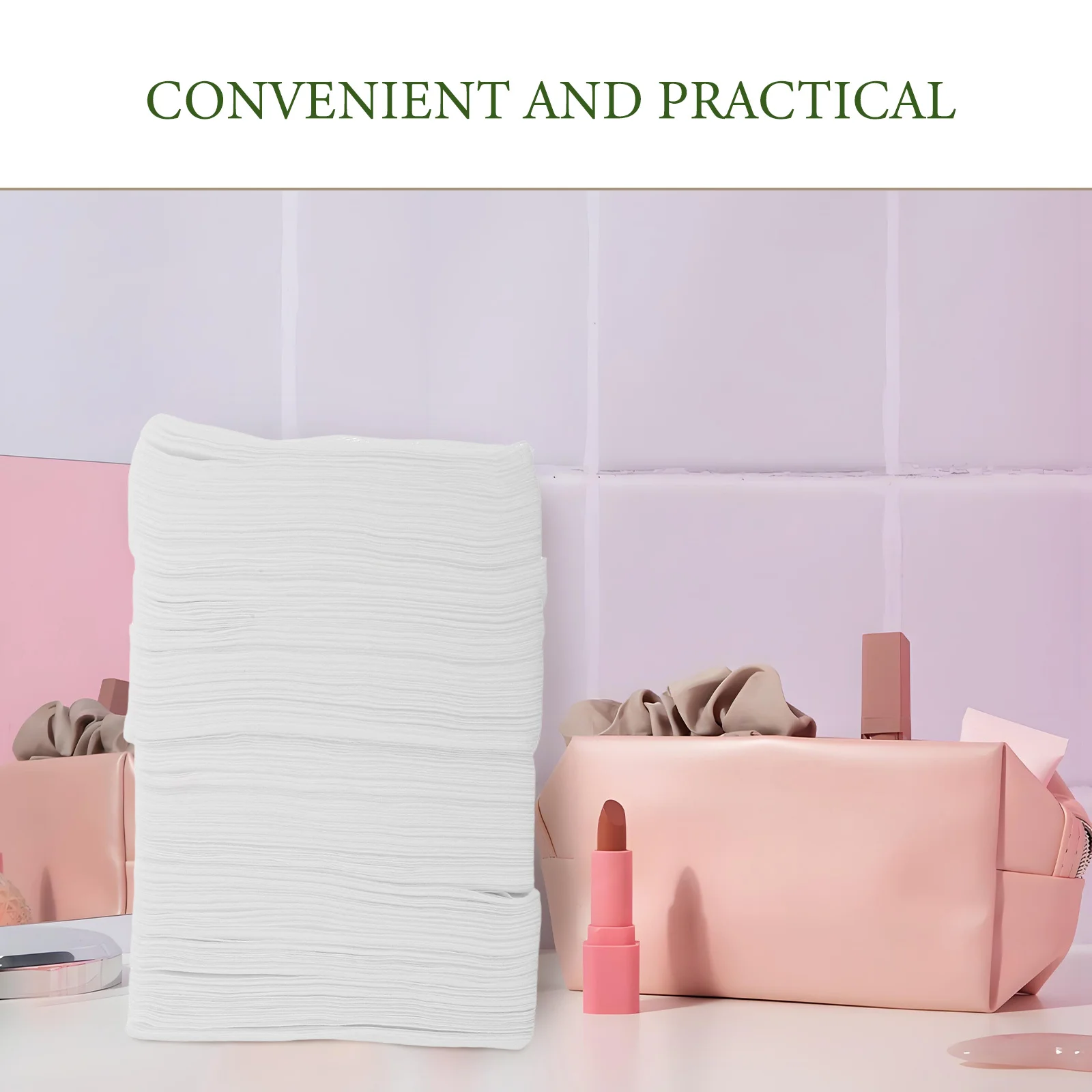 500 Stück dehnbare Baumwoll-Make-up-Pads, große Gesichtsreinigungspads, feuchtigkeitsspendende Entferner-Tücher, Einweg-Spa-Handtücher für Toner, trocken
