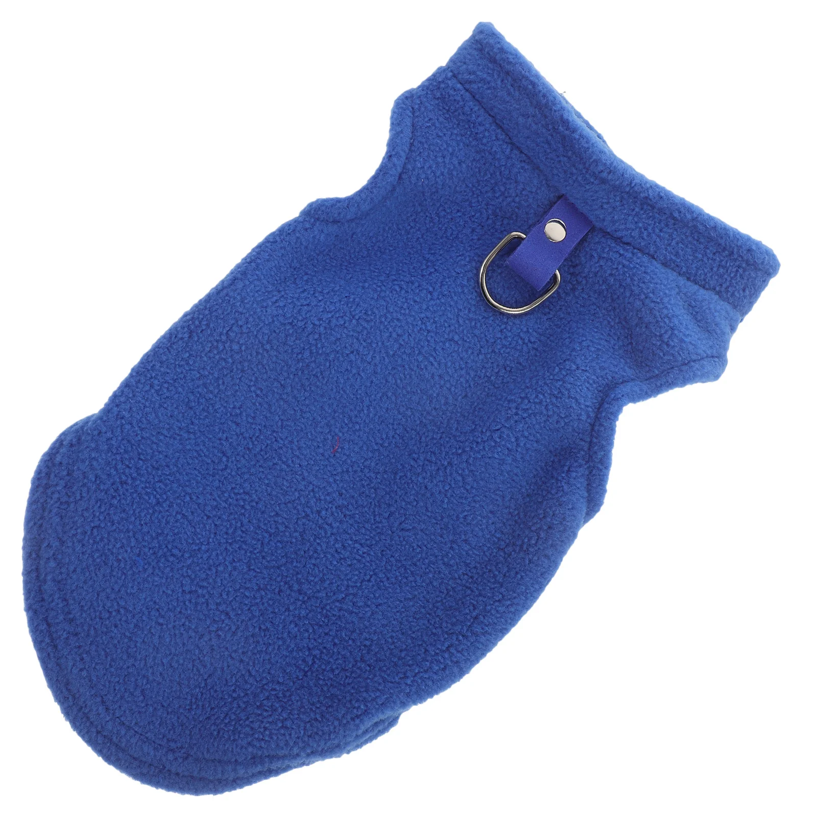 Colete de lã pequeno inverno quente sem mangas d-ring trela fixação roupas para animais de estimação colete de lã para cães roupas para animais de estimação