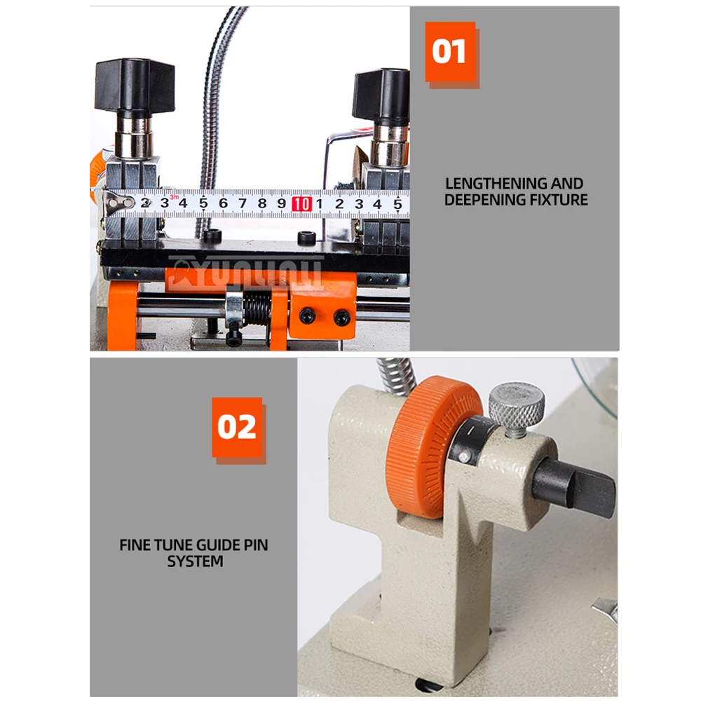 

Horizontal Car Key Cutting Machine Key Copy Machine Extended and Elevated Fixture, Remote Control Key Duplicated Machine 2025NEW