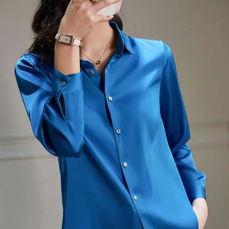 

Весна-лето Новые женские шелковые атласные имитация шелка irt Cleanfit Sle Long Sve Ne Тонкая гибкая полиэтиленовая ткань irt