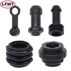 10/5 sets Motorcycle Scooter Brake Upper Lower Pump Caliper Shock Absorber Sleeve Dust Covers Disc Waterproof Rubber Caps parts