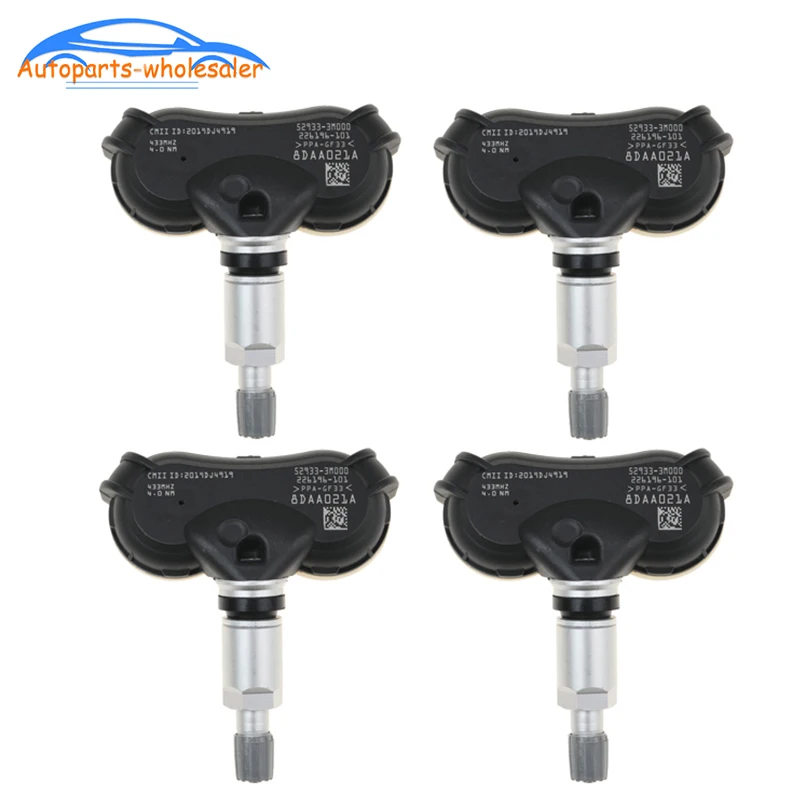 

4 PCS New TPMS Tire Pressure Monitor 433Mhz For Hyundai I40 Tucson 2010-2014 Kia Sportage IX35 52933-3M000 529333M000