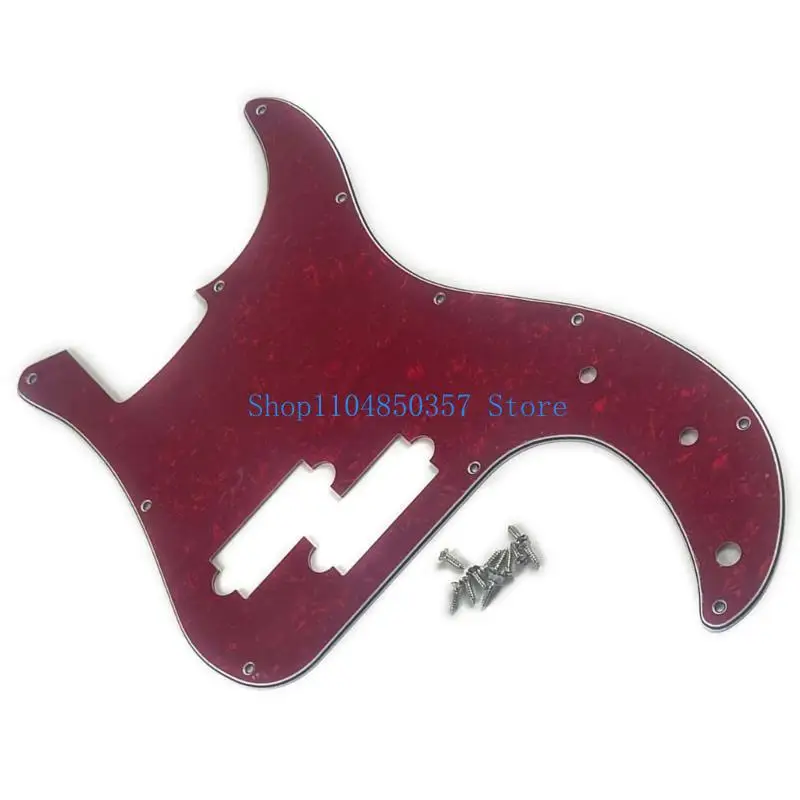 652F 3Ply Bass Pickguard 11-Hole  Bass Scratch Plate 4 String Electric Bass Pickguard Replacement Parts Enduring