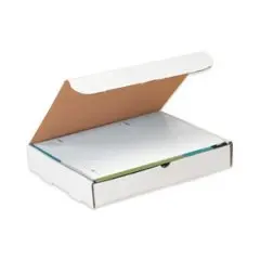 

White Corrugated Mailer Boxes 9x9x2, Pack of 50, Crush-Proof for Shipping & Storing