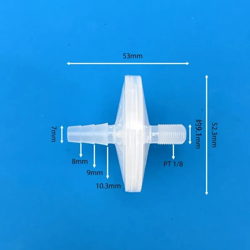 0.22 Micron CO2 Filter, Sterile Air Filter for Oxygen Concentrator & CO2 Incubator, Bacterial Removal