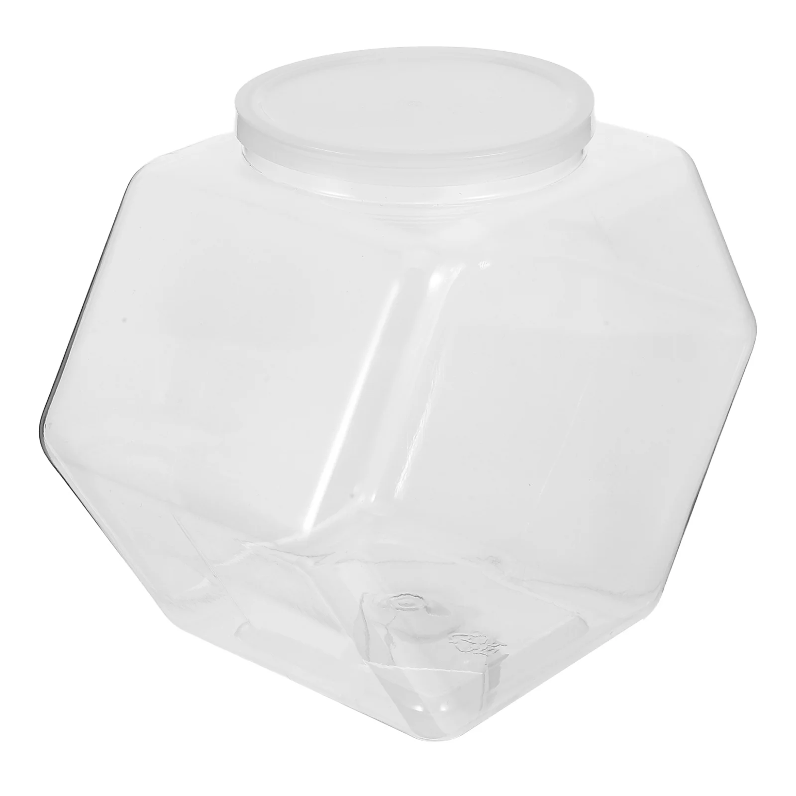 

4300Ml Plastic Lollipop Storage Jar Clear Hexagon Candy Container Snack Holder Reusable Kitchen Storage Jar For Candy