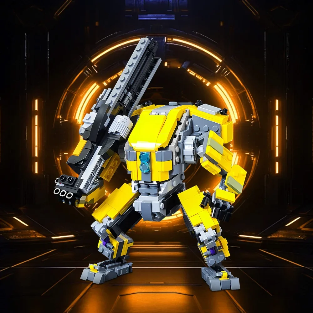 Juegos populares MOC Titanfall 2 Mecha, bloques de construcción, modelo Legion Prime Titan, Robot de batalla, ladrillos, juguetes para montar, regalo de cumpleaños para niños