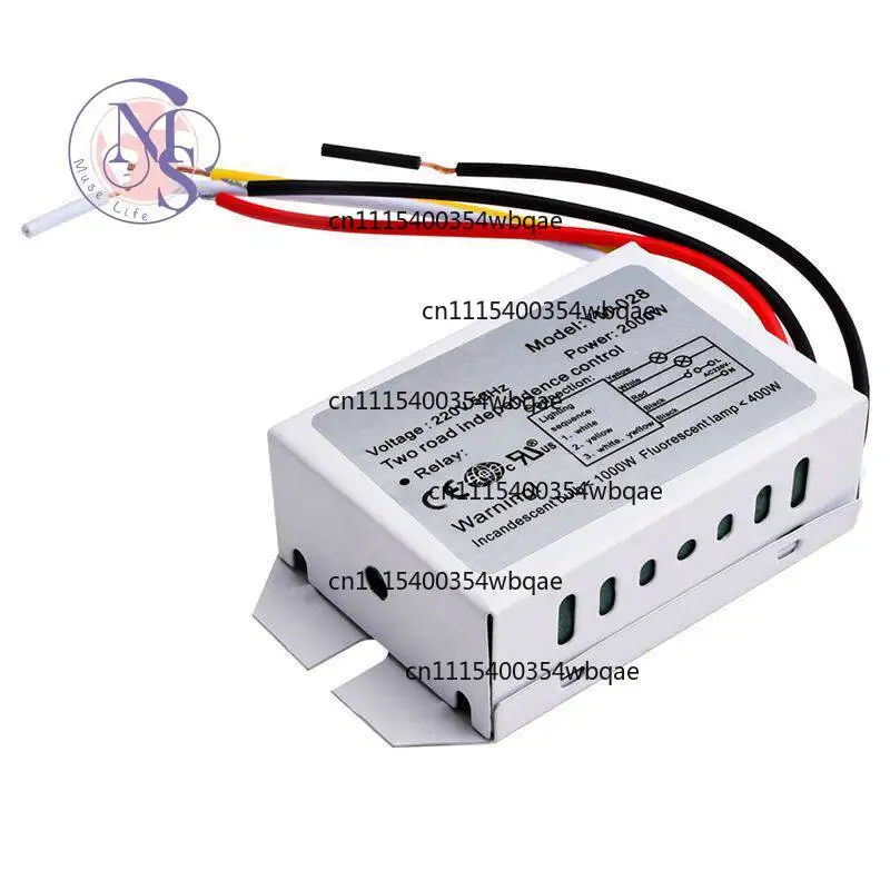 ZOCI-FOR- 220V Digital Light Segmented Switch, 2 Groups 3 Stage LED Ceiling Lamp Controller with Remote