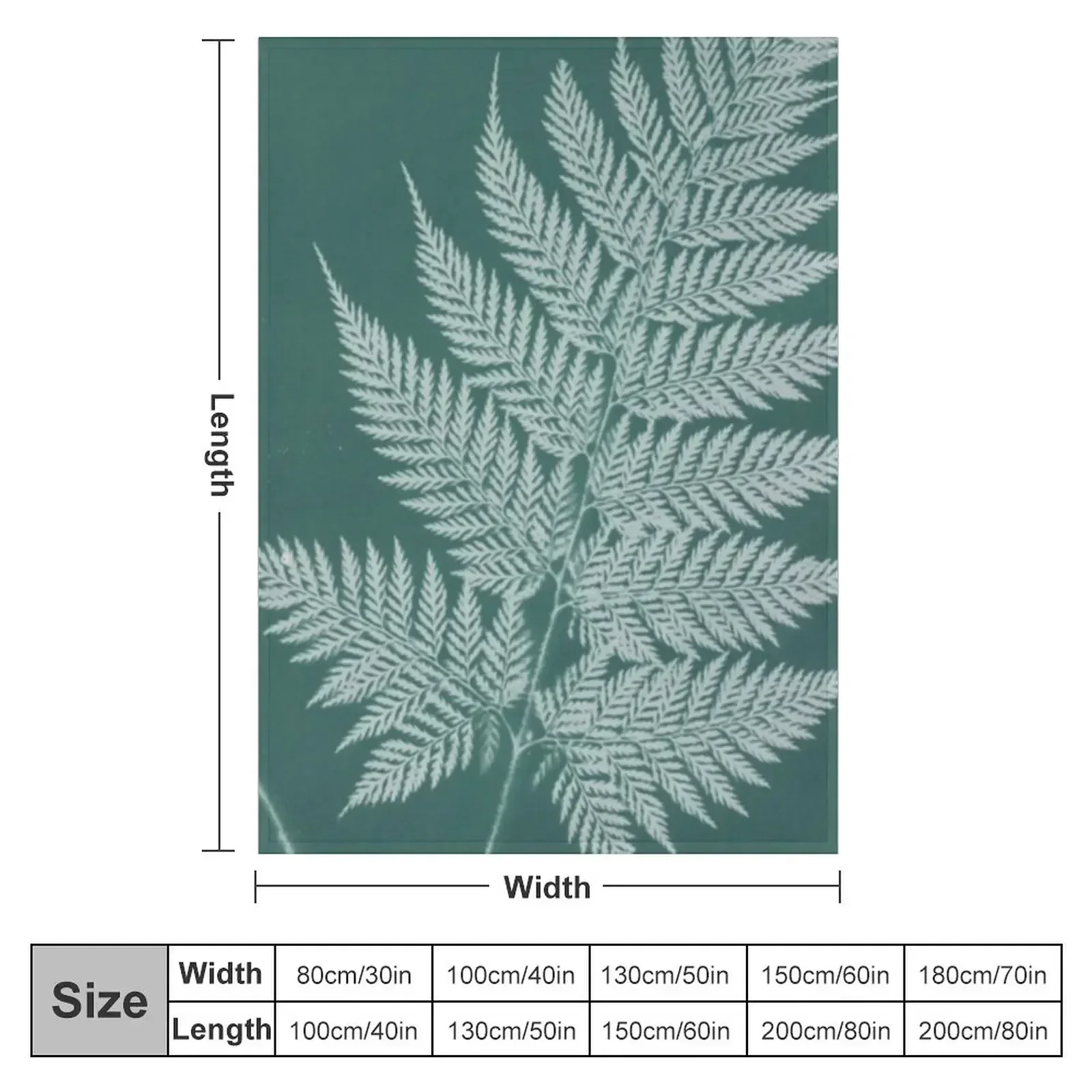 Green Fern Throw Blanket Luxury Brand Sofas blankets ands Soft Plaid Soft Plush Plaid Thermal Blankets
