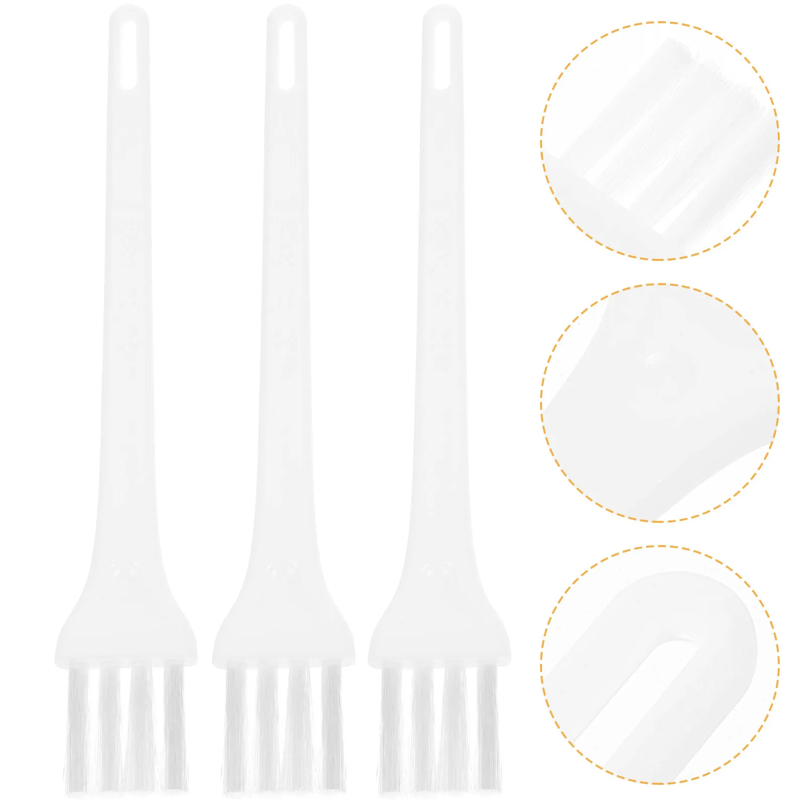 20pcs Coffee Machine Cleaning Brush Soft Bristles Long Handle Keyboard Cleaner Espresso Powder Remover Multi Functional Tool