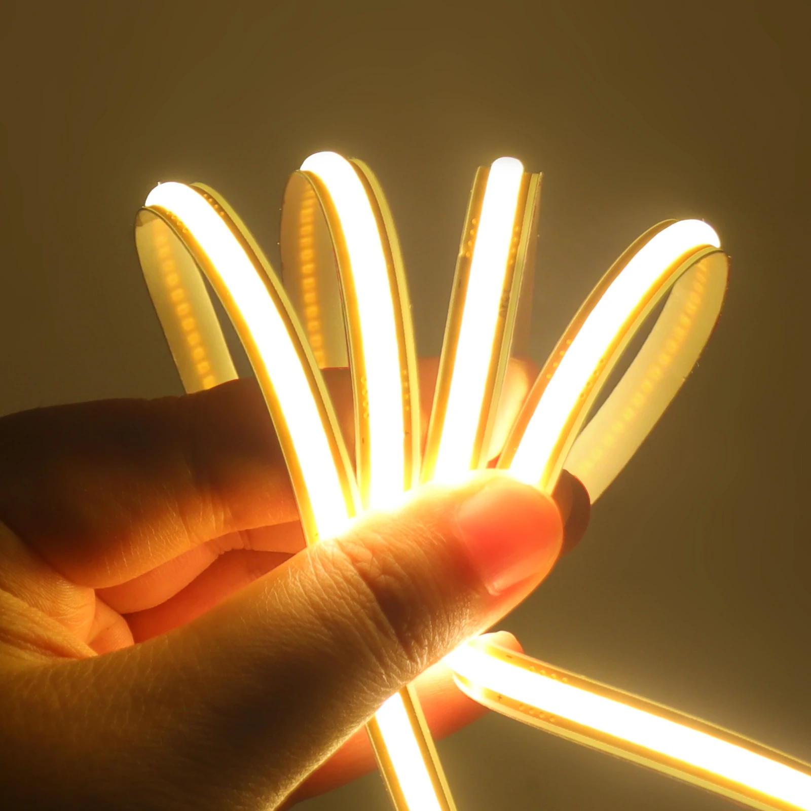 12V 24V COB Led Strip 8MM 720LEDs/m Flexible LED Tape 3000K 4000K 6000K High Density Linear Lighting for Kitchen Room Decor