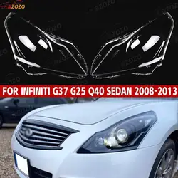For Infiniti G Series G37 G35 G25 2008 2009 2010 2011 2012 2013 Car Headlight Cover Clear Lens Shell dust cover for headlights