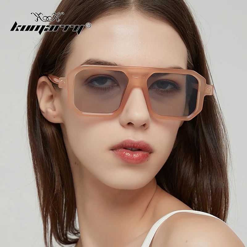 

KUMARRY Vintage Sunglasses Men/Women's Sun Glasses 2023 Brand Designer Sunglass Large Frame Goggles Eye Wear gafas de sol UV400