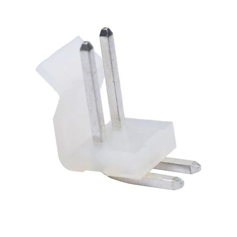 Connector CH3.96mm distance 90 degrees flat curved pin base transparent single-row high-current terminals