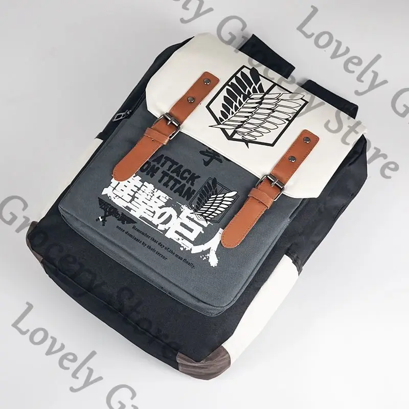 

Anime Shingeki No Kyojin Levi Ackerman Attack on Titan Ataque A Los Titanes Cosplay Cartoon Backpack Ornament Shoulders Bag Gift