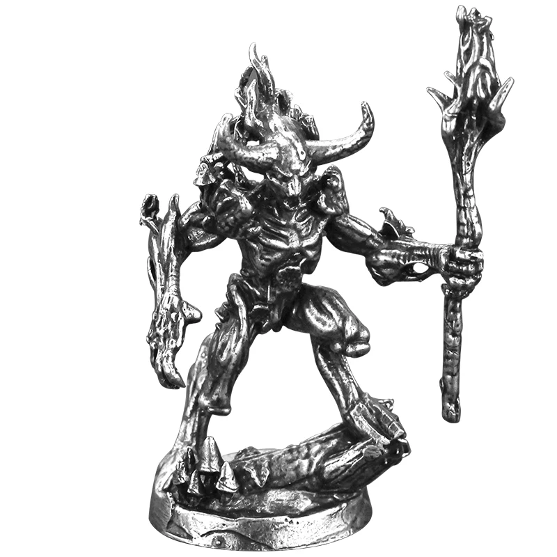 금속 나무 정신 가드 모델 액션 피규어 장난감 보드 게임 조각 데스크탑 자동차 인테리어 미니어처 장식 액세서리 입상