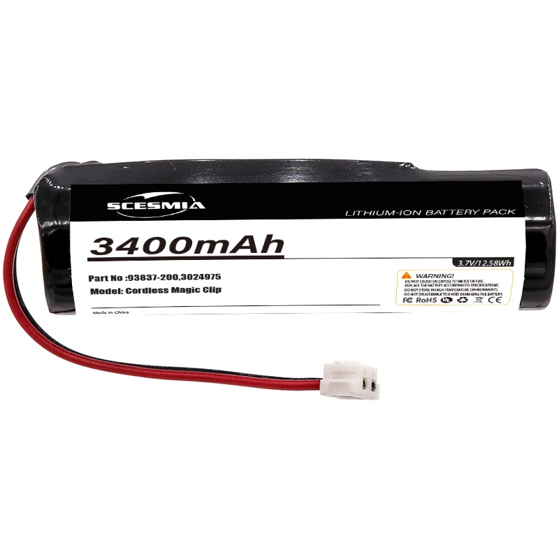 

4300mAh Replacement Battery for Wahl 93837-001 93837-200 Cordless Magic Clip Designer Super Taper Shaver