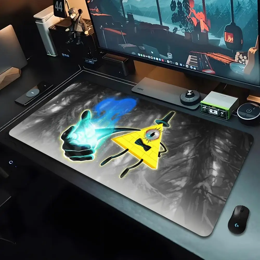 Bill Cipher Mouse Pad Cartoon Lockedge Large Gaming Pad Computer Gamer Keyboard Mouse Mat Desk Mousepad for PC Desk Pad