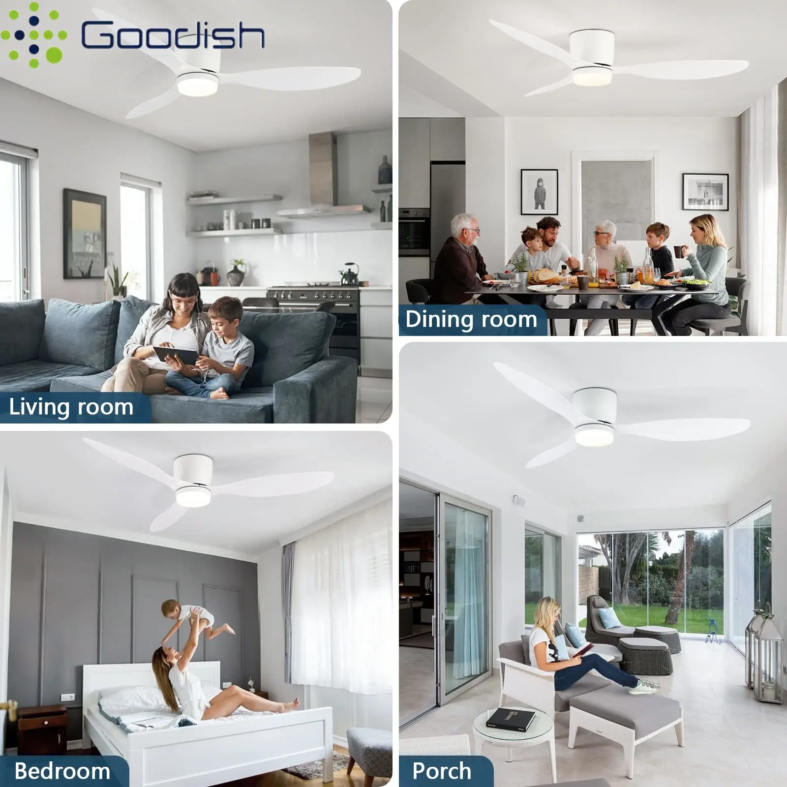 Modern Mute DC Motor 3-Color Dimmable 6-Speed Adjustable LED Ceiling Lamps Creative Lamps for Living Room Decoration Chandelier