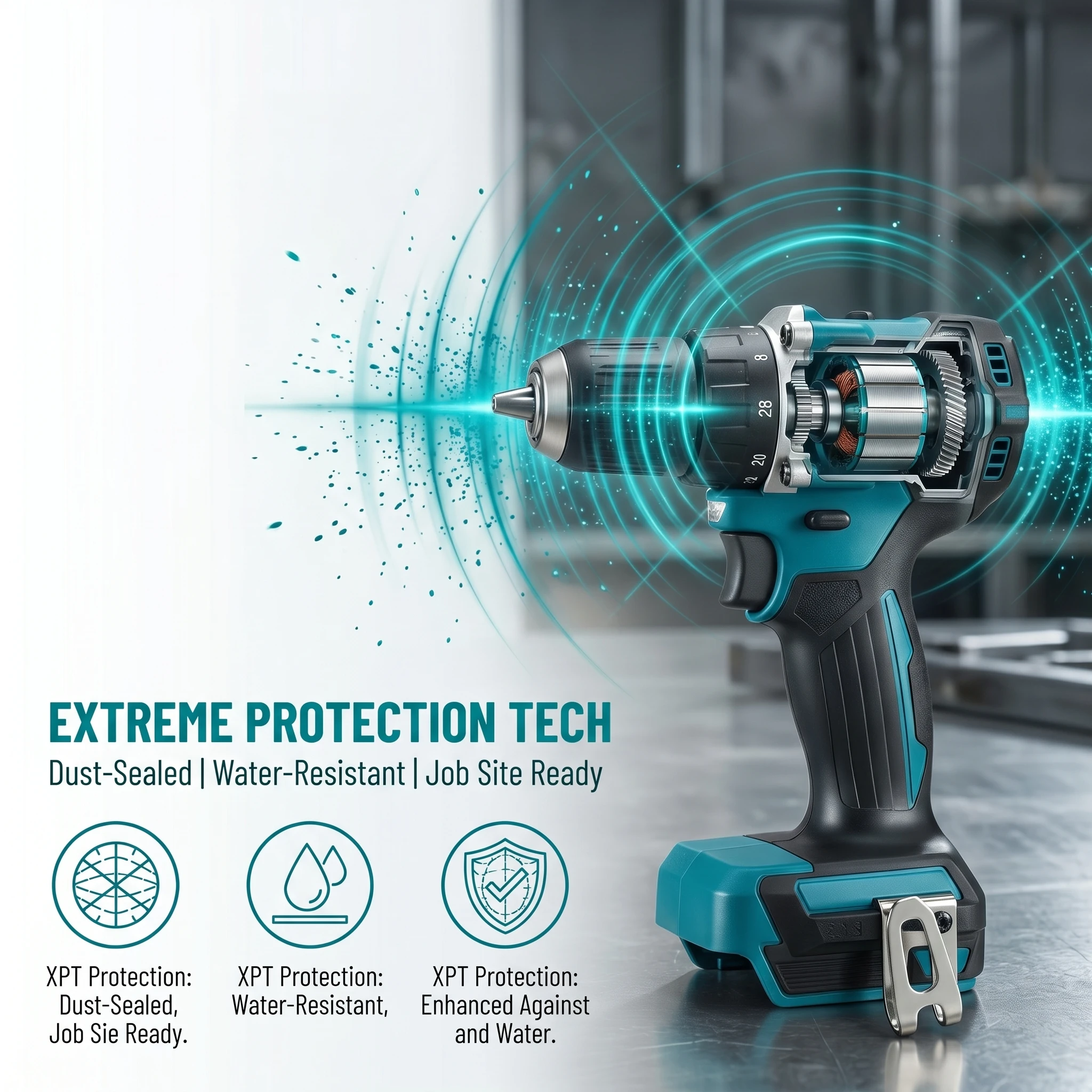 Makita Original DDF487 Cordless Driver Drill Brushless Electric Impact Screwdriver 18V Rechargeable Power Tool