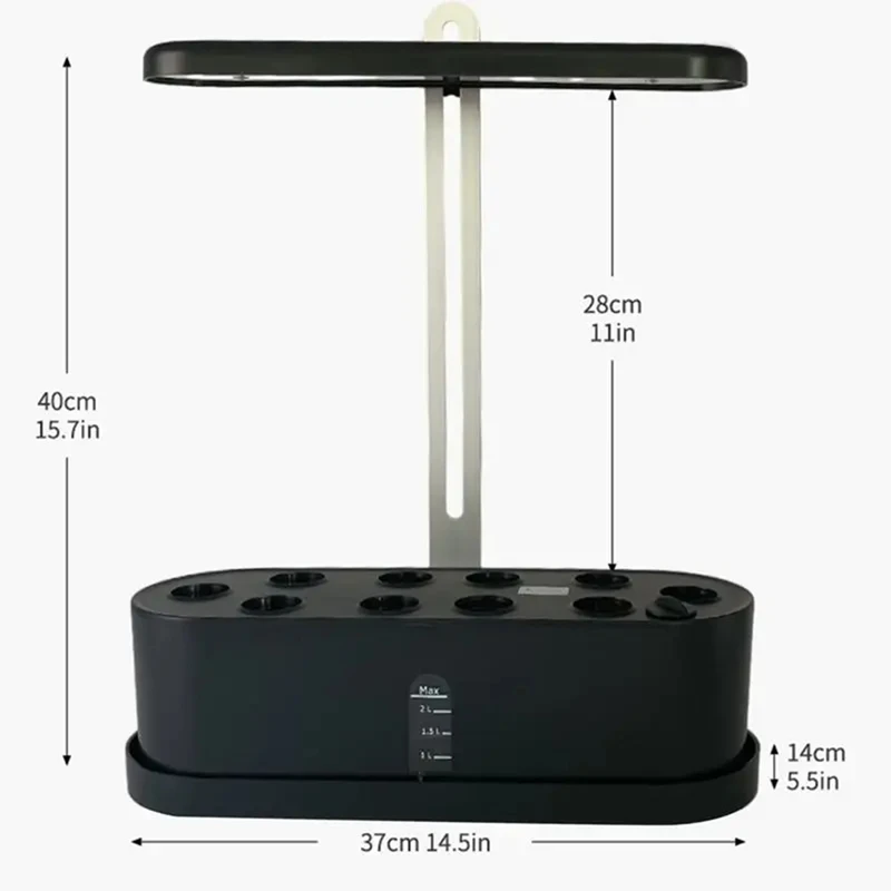 Hydroponics Growing System Full-Spectrum LED Plant Growth Light Intelligent Vegetable Germination Kit