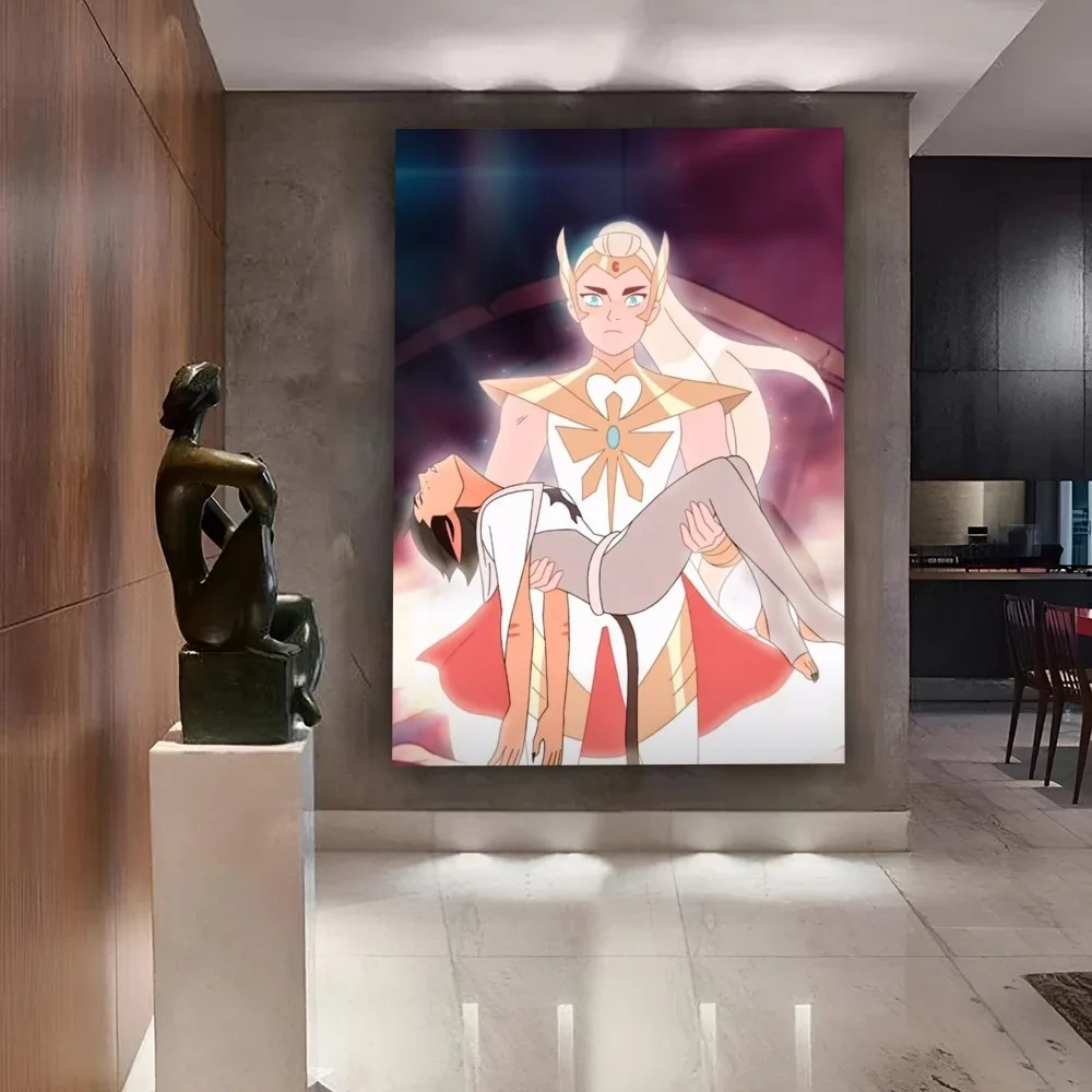 1pc She Ra And The Princesses Of Power Self-adhesive Art Poster Waterproof Paper Sticker Coffee House Bar Room Wall Decor