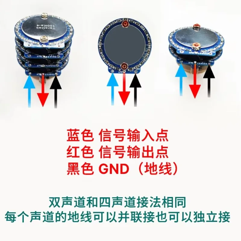 Sensor deslizante do volume com potenciômetro pequeno do erro, canal duplo, elevada precisão, 24 bocado, 10K20K50K100K250K