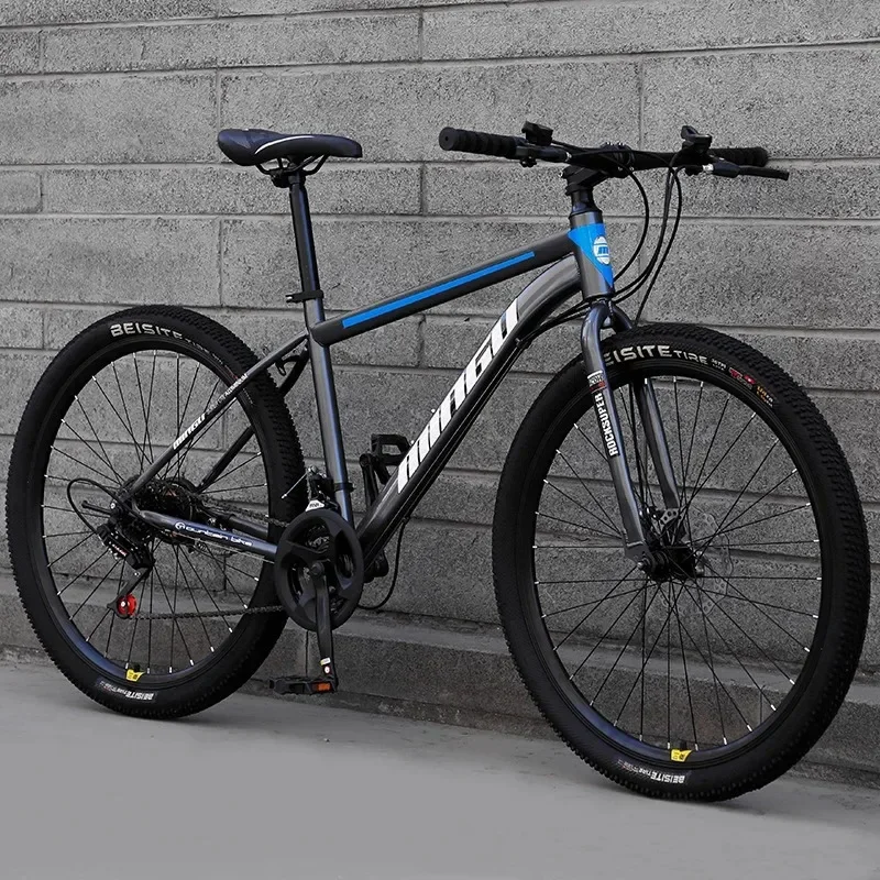 26inch High carbon steel frame Mountain bike 21/24/27/30speed Double disc brake Shock absorption variable speed aldult Men women