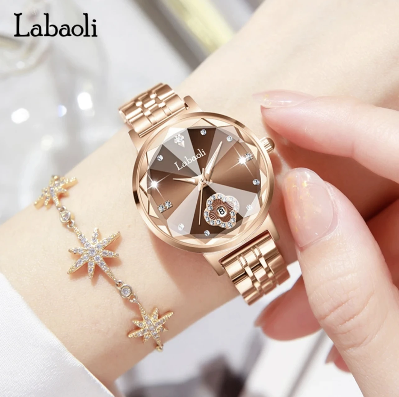 

New high-end light luxury ladies' watch luminous calendar quartz watch High quality luxury watch Birthday gift for women