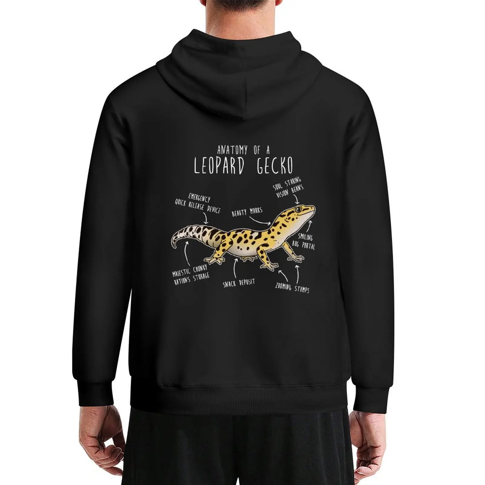 

Anatomy of a Leopard Gecko Hoodie fashion men autumn graphic t shirts men designer hoodies