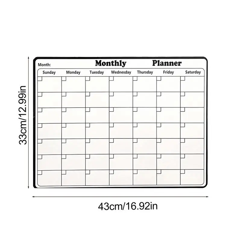 Magnetic Fridge Calendar Dry Erase Whiteboard Calendar For Refrigerator Dry Erase Magnetic Planning Board Dry Erase Family