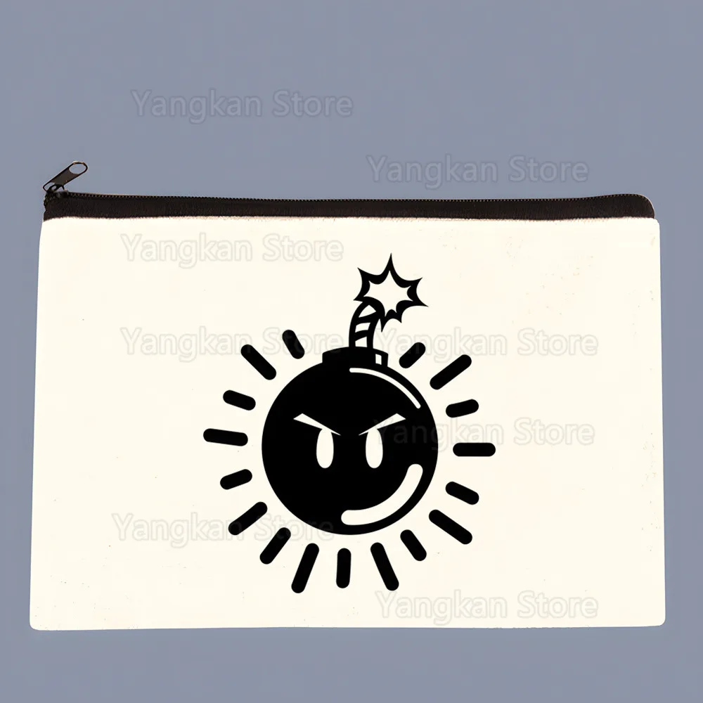 Scott Pilgrim Canvas Makeup Organizer Women's Canvas Makeup Bag Environmental Protection Large Capacity