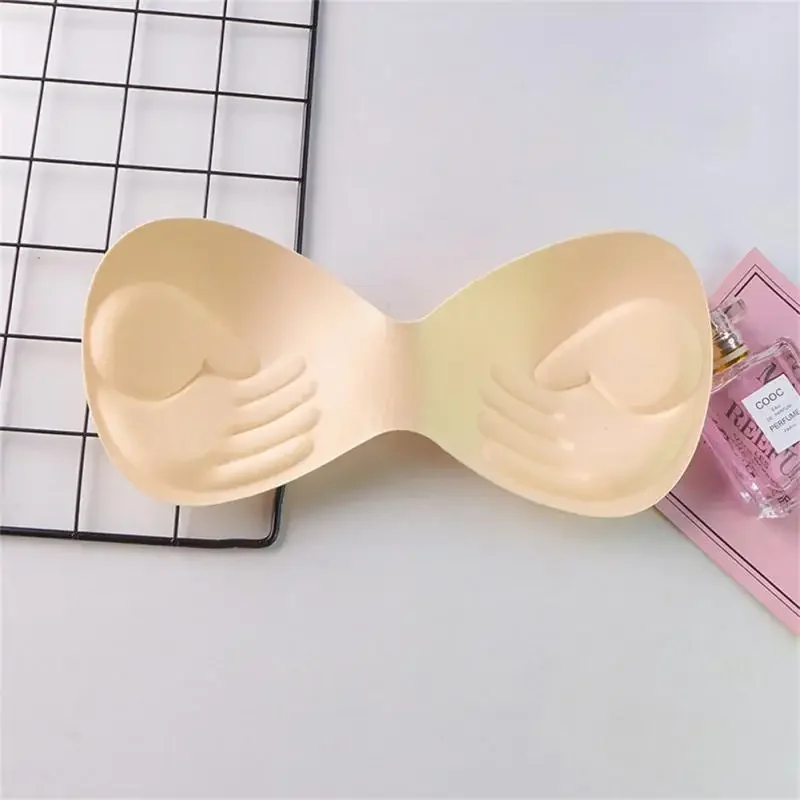 

Women's Bra Pads Soft Sponge Swimsuit Padding Inserts Triangle Bra Pad Chest Cups Breast Inserts Chest Pad Clothes Accessories