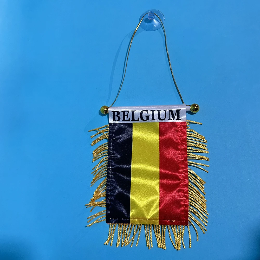 SKY FLAG bandera Bélgica para coche, poliéster impresa ambos lados - imagen 5