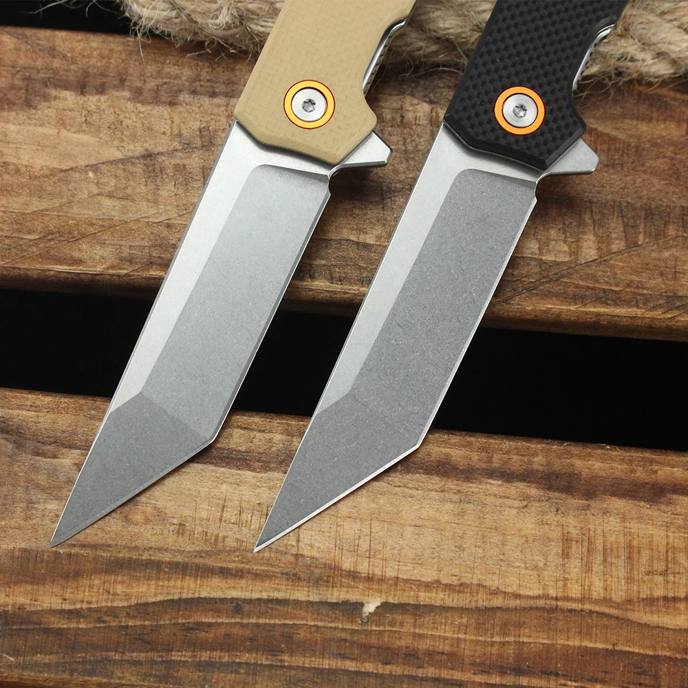 Coltello pieghevole tascabile D2 Lama G10 Maniglia Coltelli da sopravvivenza tattici militari da combattimento all'aperto Strumenti EDC per regalo da uomo