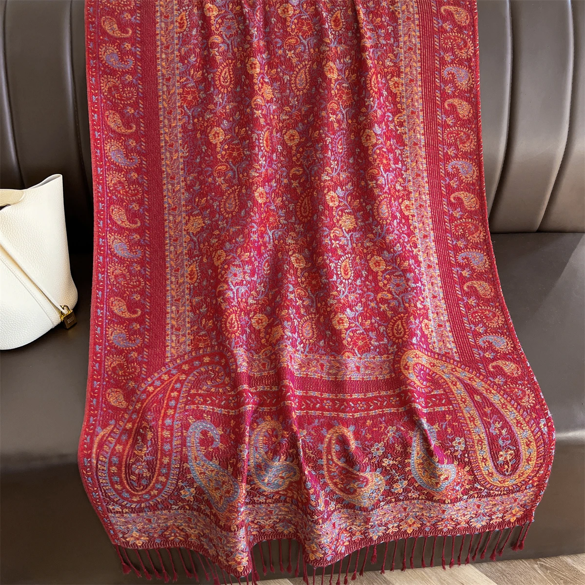 Luxus Winter Schal Frauen Kaschmir Warme Pashmina Marke Foulard Weibliche Schals Wraps Dicke Weiche Bufanda Poncho Schals Stola 2025 – Detail 1