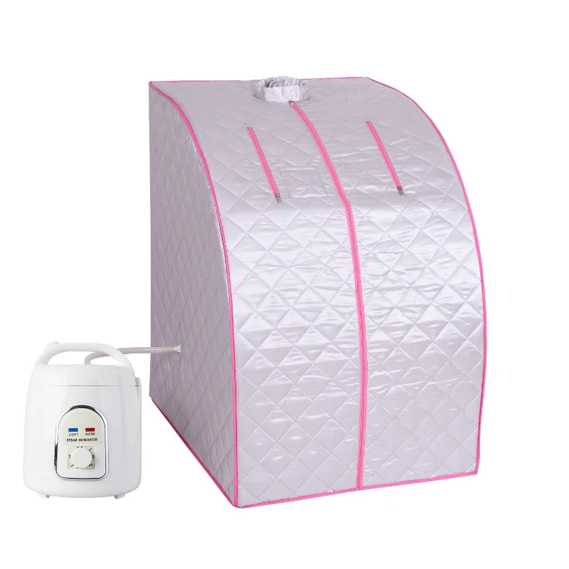 Portable Steam Tent Saunal,Stand Steam Sauna Box,with Removable Stand and Fumigator Single Home Sweating Bracket Steam Bath Box