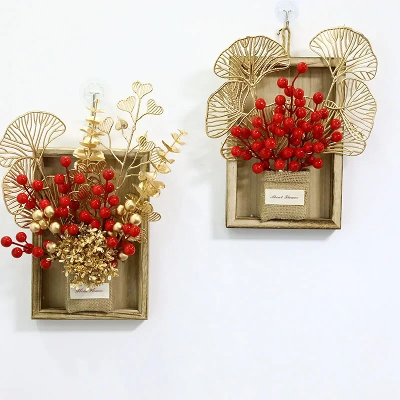 

1 шт. Премиальная деревянная настенная фоторамка в скандинавском стиле с подвесной корзиной для цветов, декор для гостиной (без растений)